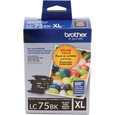 Genuine Brother LC75 XL / 2 X Black